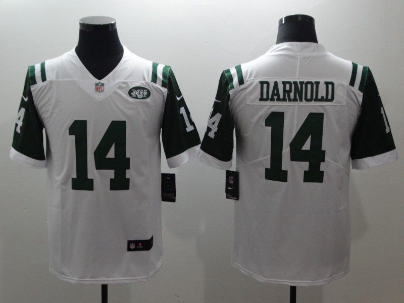 Men New York Jets #14 Darnold White Nike Vapor Untouchable Limited NFL Jerseys->women nfl jersey->Women Jersey